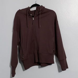 Mock neck track jacket
